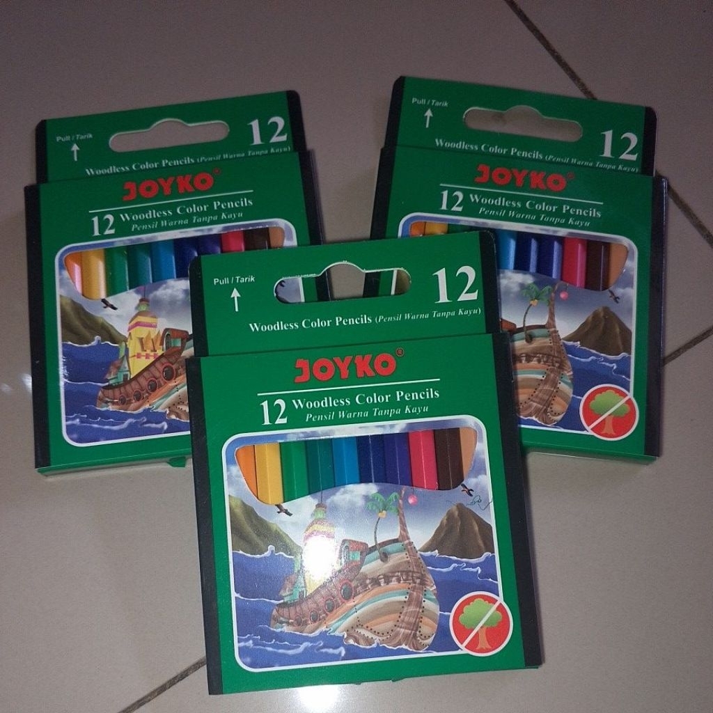 

(pensil warna) joyko 12 warna ,isi 12 pcs pendek