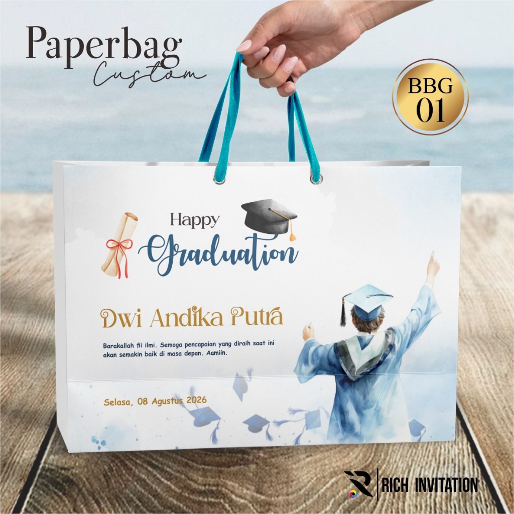 

Paperbag Custom Wisuda I Paper Bag Kado Aesthetic I Paper bag Graduation