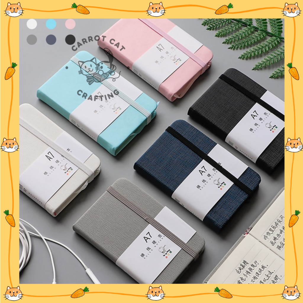 

Notebook A5/A6/A7 Pocket Buku Diary Kecil Pertemuan scrapbook Mini 96 lembar