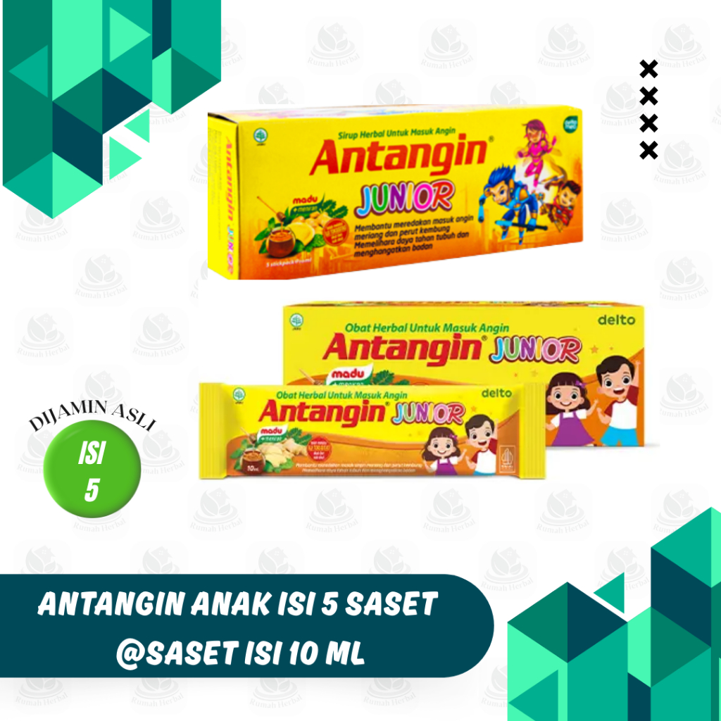 

Antangin Junior Isi 5 Sachet Mengatasi Masuk Angin dan Mabuk Perjalanan Anak