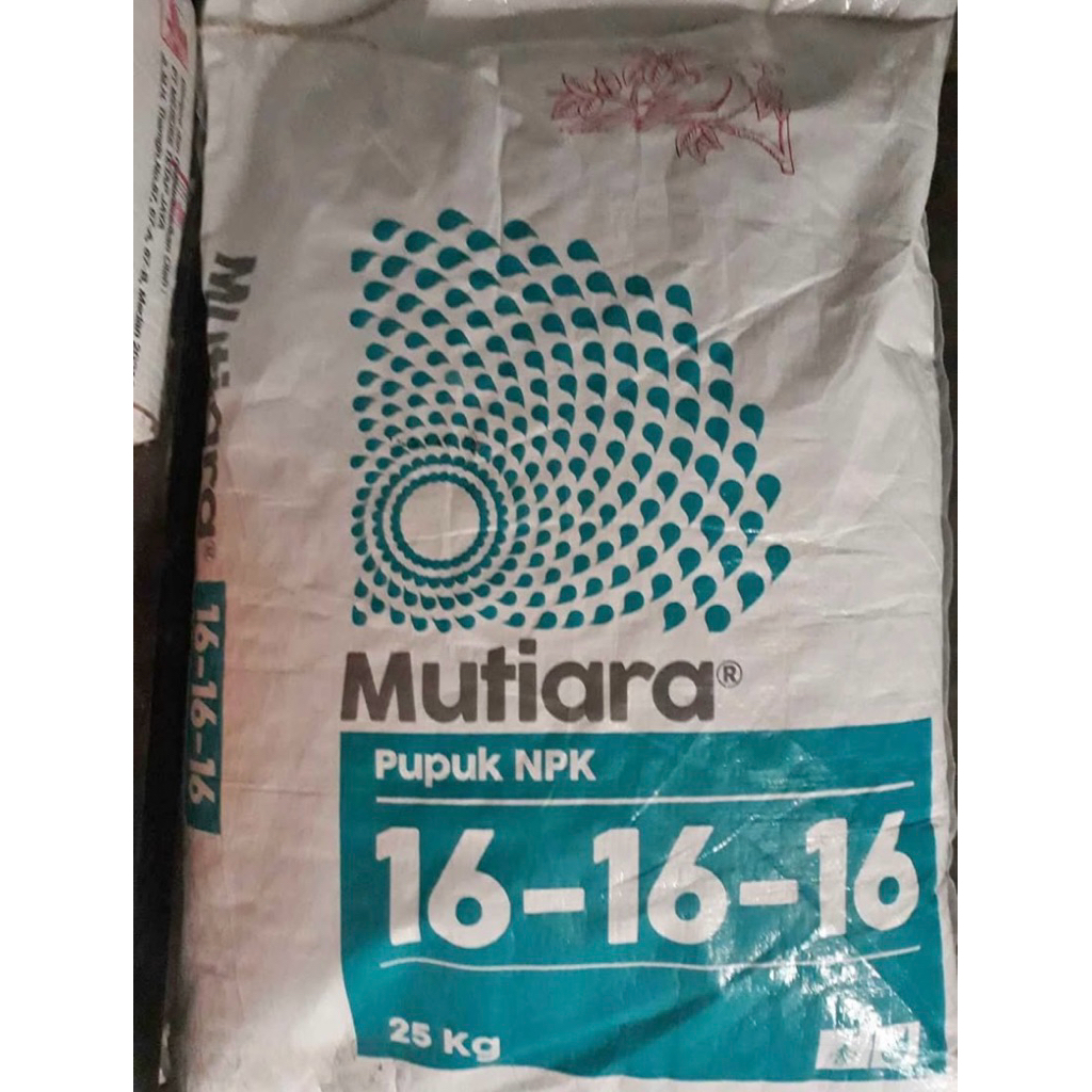 Pupuk npk mutiara 16 kemasan 25kg