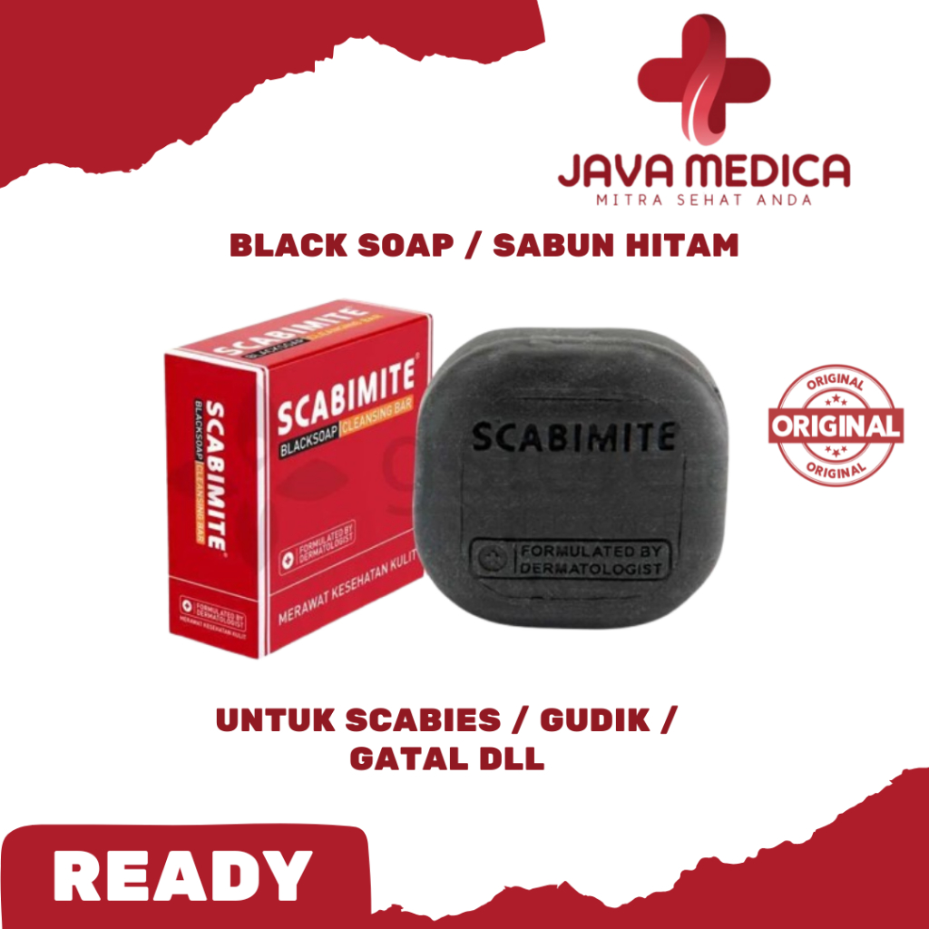 SABUN HITAM SCABIMITE BLACK SOAP