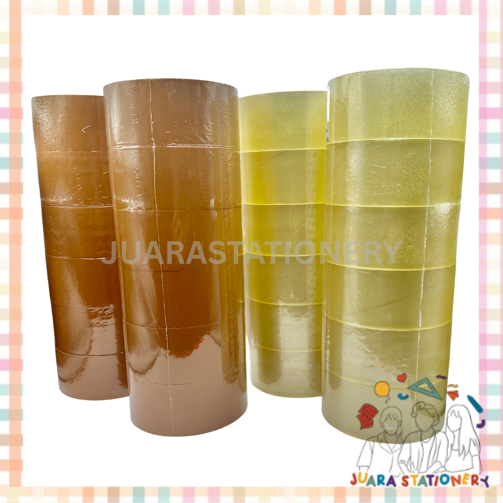 

Lakban 2 inch Rockett 45 x 100 yard PREMIUM / OPP TERMURAH 50 micron