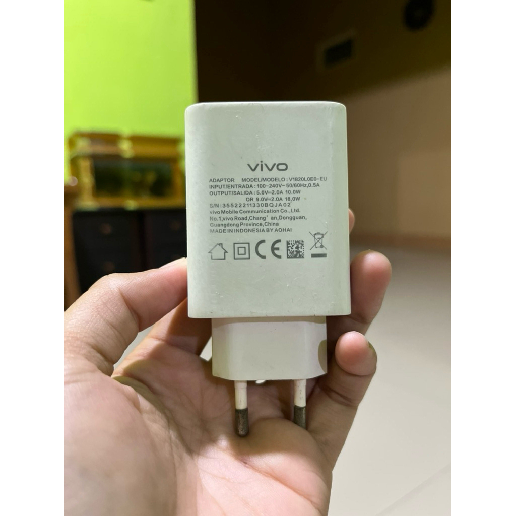 ADAPTOR ORI VIVO 18watt,33watt  SUPPORT FAST CHARGING