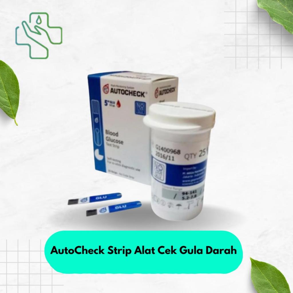AutoCheck Strip Alat Cek Gula Darah isi 25 Strip