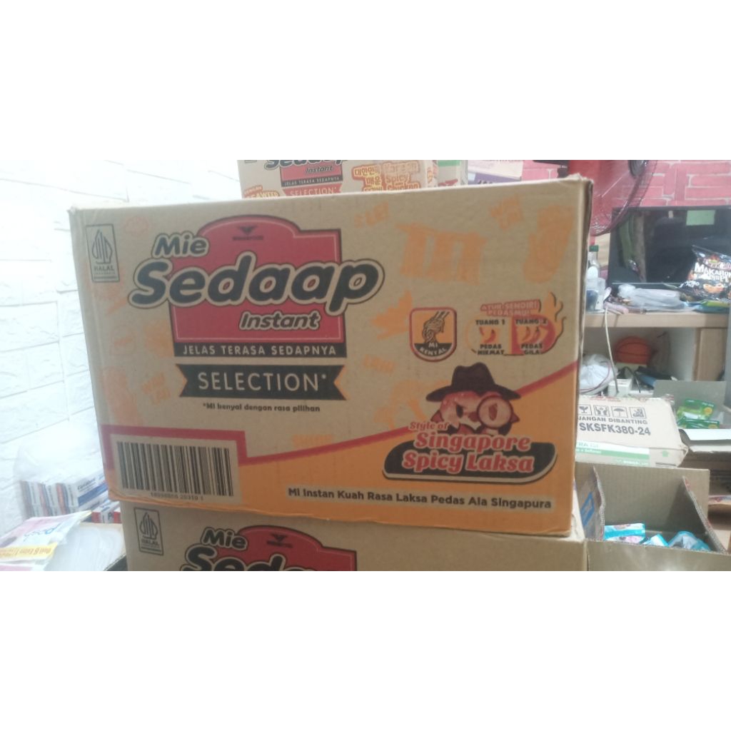 

SATU DUS MIE INSTAN SEDAAP SELECTION RASA KUAH LAKSA PEDAS ALA SINGAPORE
