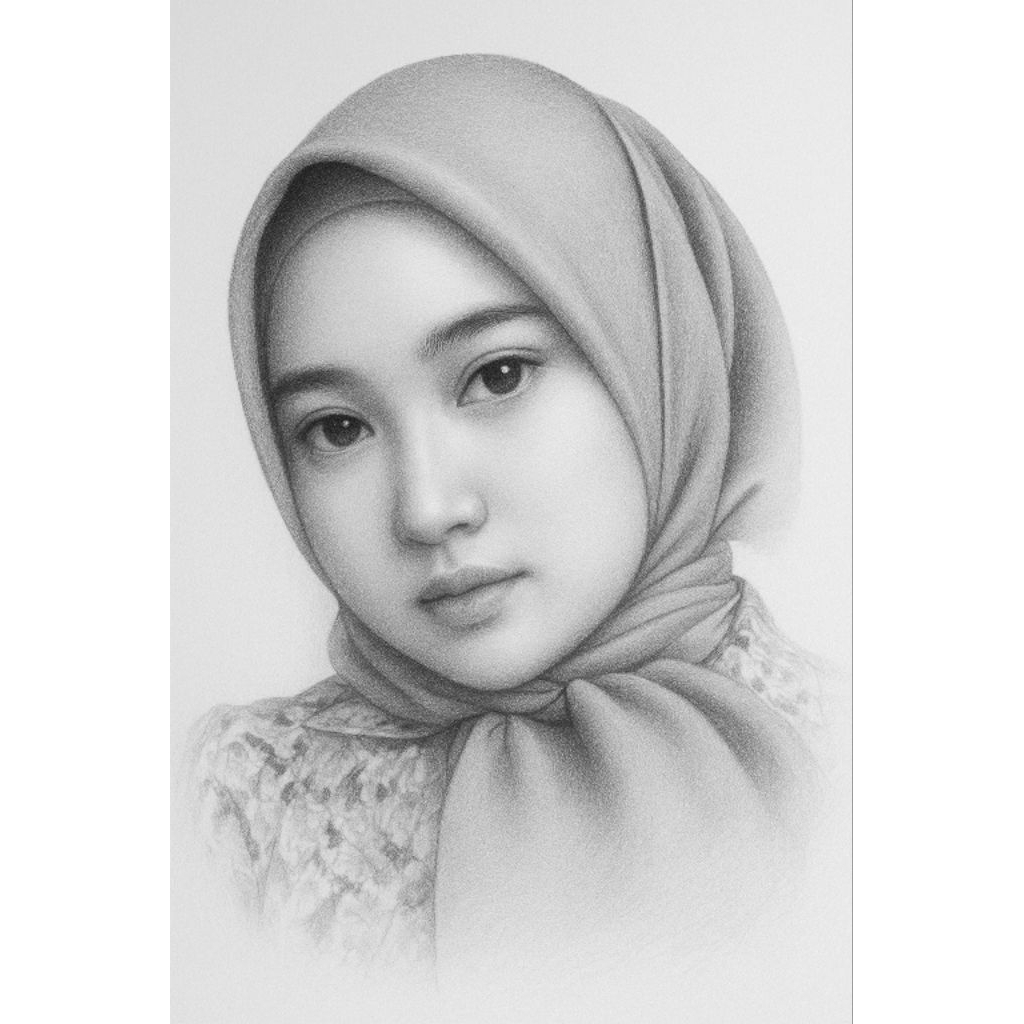 

Sketsa Wajah Handmade – Lukisan Pensil Hitam Putih (Custom)