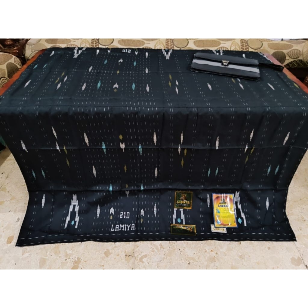 Pakian muslim sarung Lamiya 210 Songket Bahan sutra ori ATBM  jahitan tengah