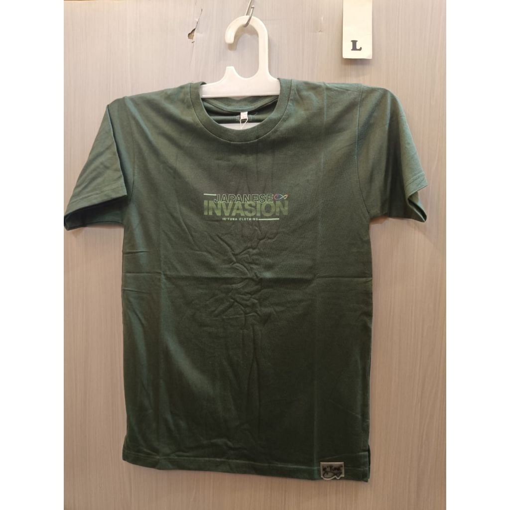 Kaos tshirt ietuna IE tuna tulisan simple lengan pendek original