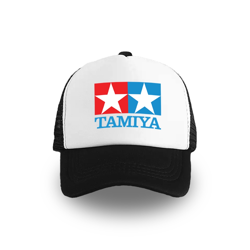 Topi TAMIYA Jaring Pria Trucker Hat Logo Klasik Vintage Topi Bisbol Oil Gas Desain Distro Otomotif /