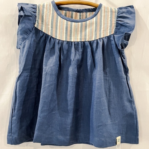 Dress Anak Motif Linen Lurik by Little Imaji