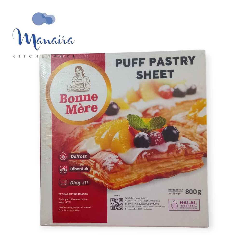 

Bonne Mere Puff Pastry Sheet - Kulit Pastry Lembaran 800 gram