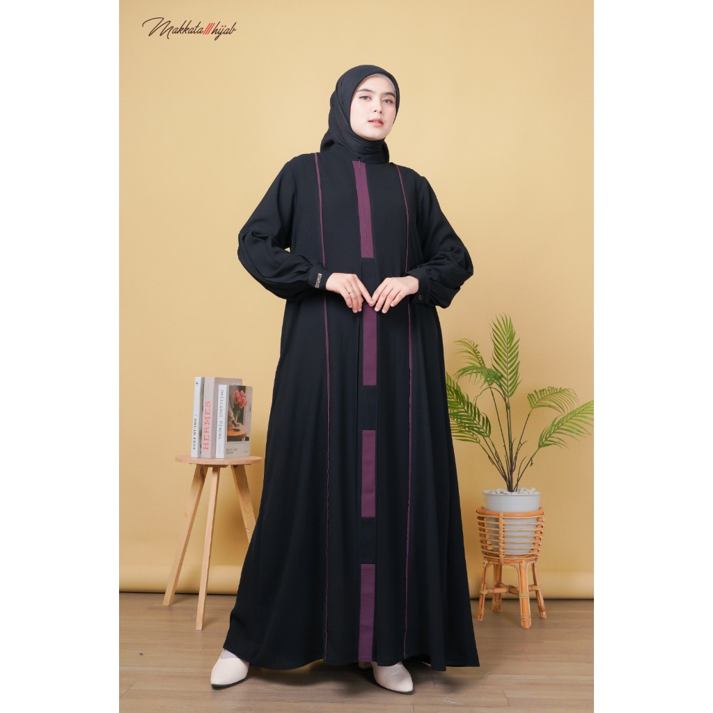 NEW Mekaila Abaya Gamis Dress Wanita Kekinian Terbaru 2025 Makkata Hijab