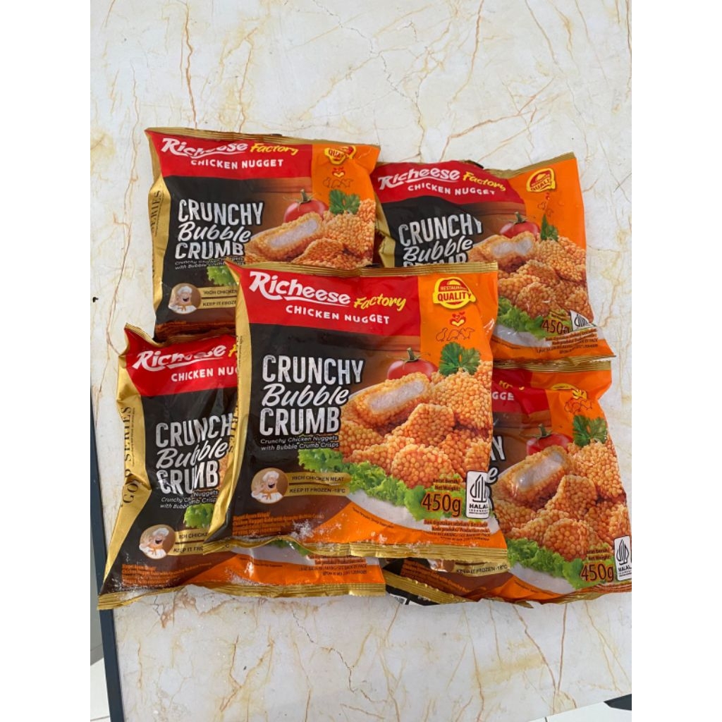 

Crunchy Bubble Crumb Nugget Richeese Factory 450g