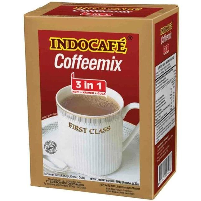 

INDOCAFE COFEEMIXKOPI INSTAN 3 IN 1 COFEE 5 PCS