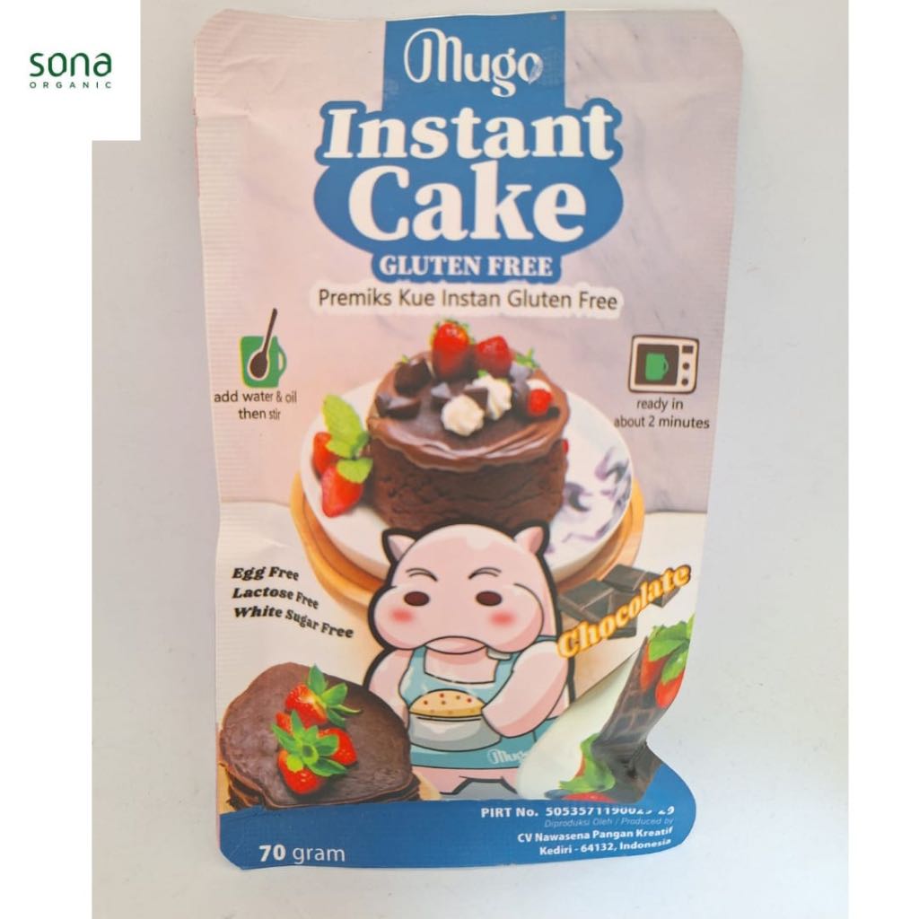

Tepung Premix Kue Instant Gluten Free Chocolate 70 gr - Mugo