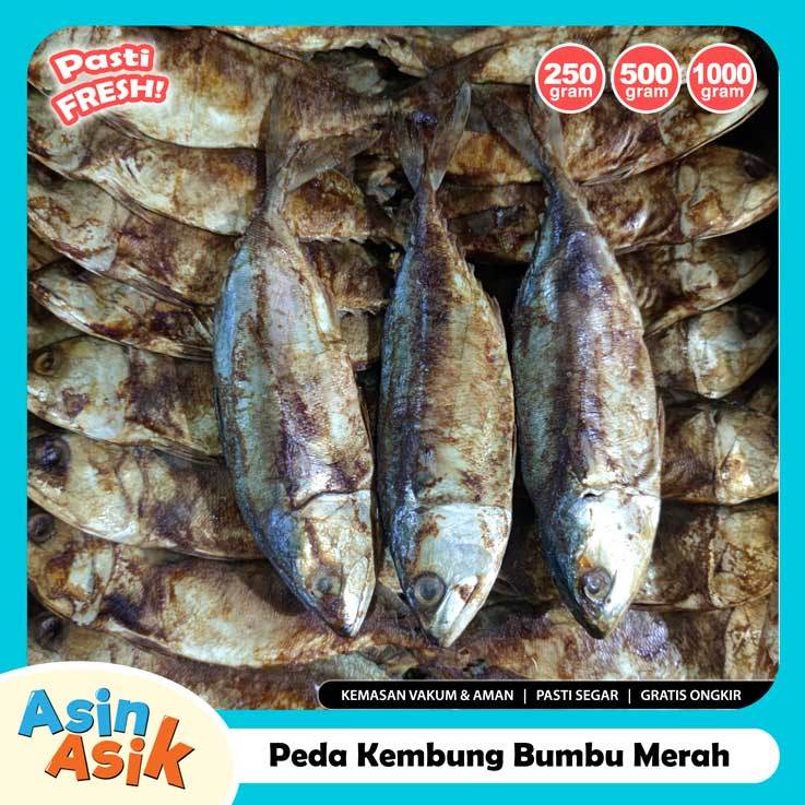 

Ikan Peda Merah Kembung Bumbu Premium Kualitas Super Segar Fresh Kemasan Vakum
