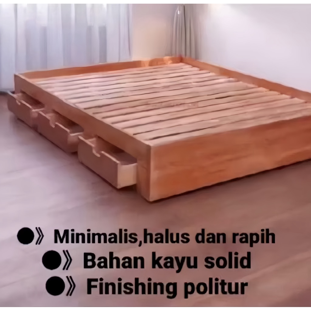 Divan Kayu Laci Dipan Kayu Laci Minimalis