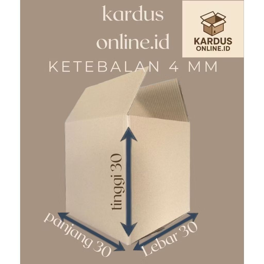 

Kardus packing Uk 30x30x30 3ply (4mm)