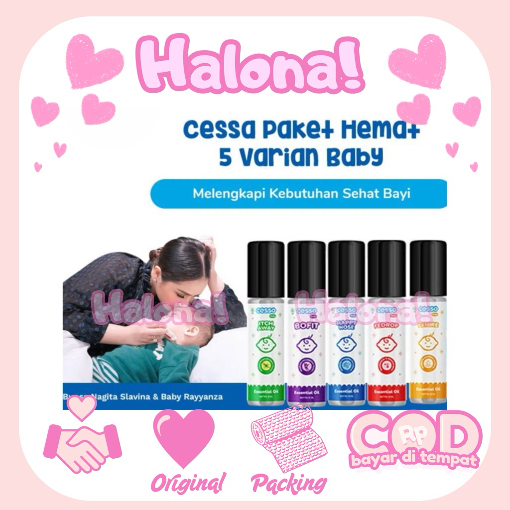 HALONA ❤️ CESSA Essential Oil 8ml For Kids 2-8 Tahun | Imun Booster Anak