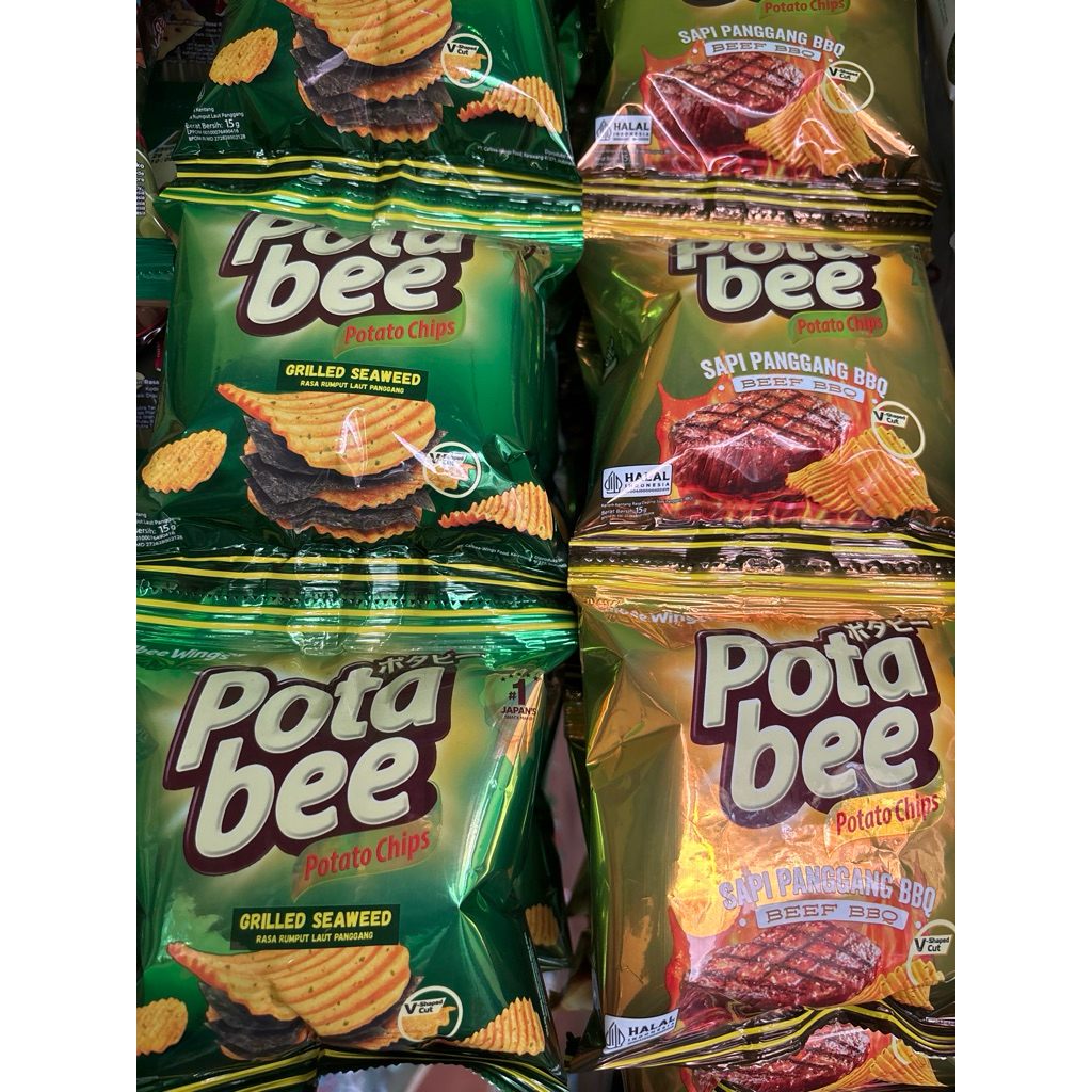 

potabee kentang ciki 2 rasa isi 10pcs (grosir)