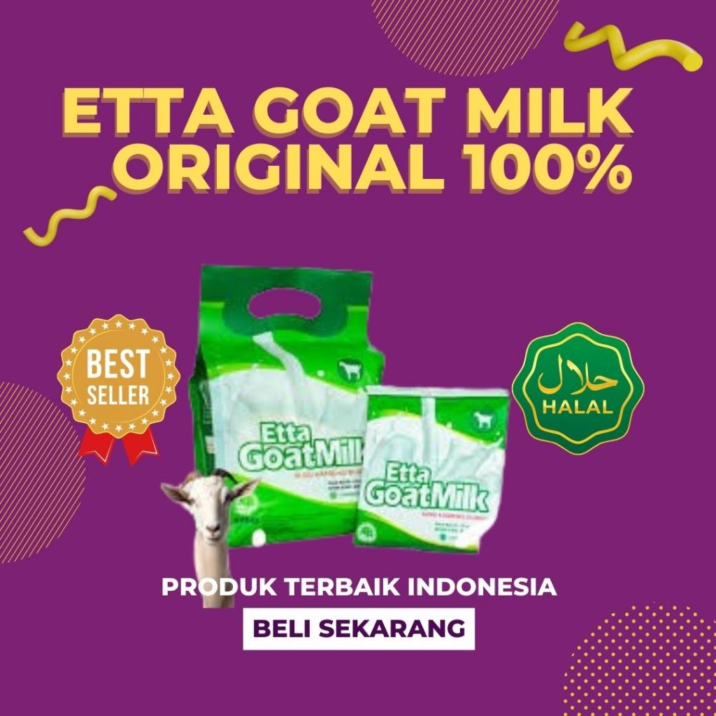 

Susu Kambing Etawa Etta Goatmilk Original Halus Mudah Larut & Nikmat