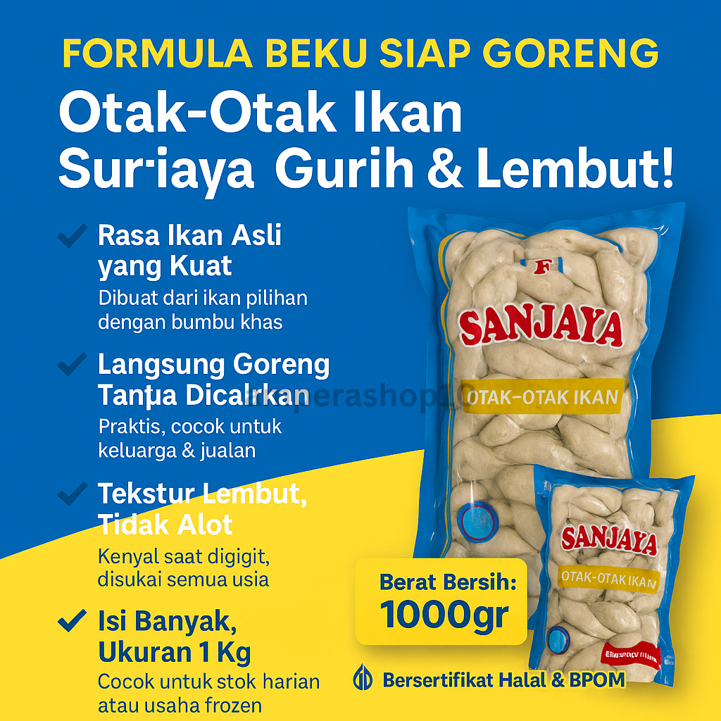 

OTAK OTAK FROZEN FOOD SANJAYA 1KG
