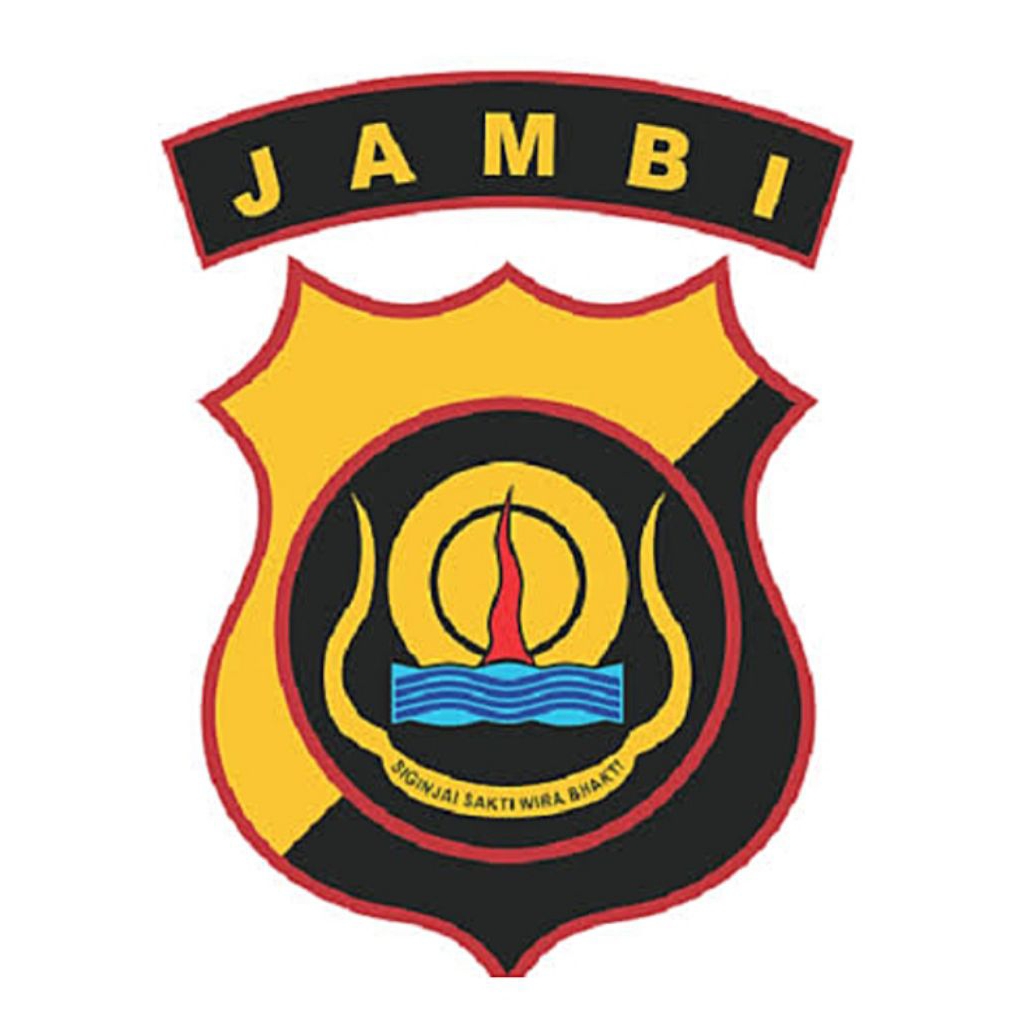 Bordir patch Polda Jambi / Emblem Polda Jambi / Logo Polda Jambi Bagus dan Rapi