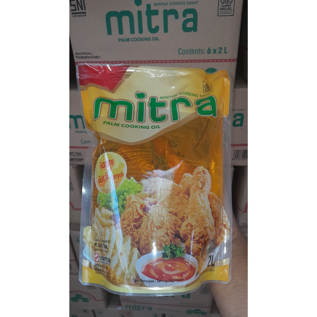 

Minyak Goreng Mitra 2 liter 6 pouch 1 dus