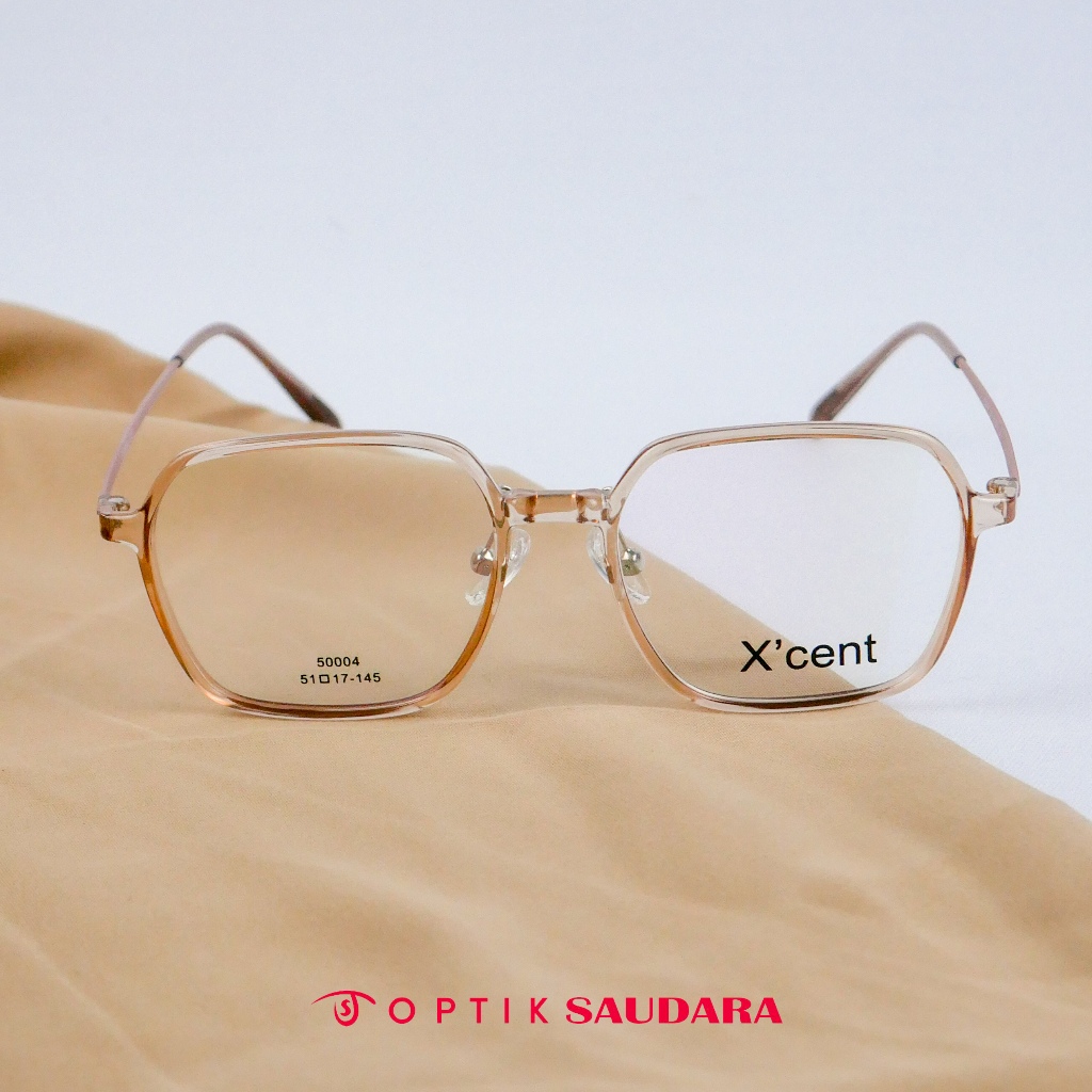 Optik Saudara - Frame Xcent - Kacamata Unisex Modern Square Style F XC50004 C4 51