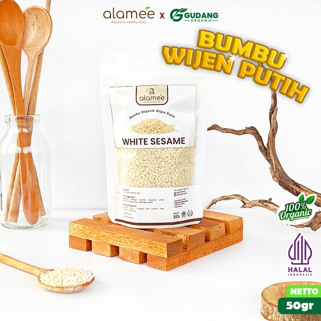 

alamee bumbu organik wijen putih 50 gram menawarkan rasa gurih biji berkualitas kaya nutrisi