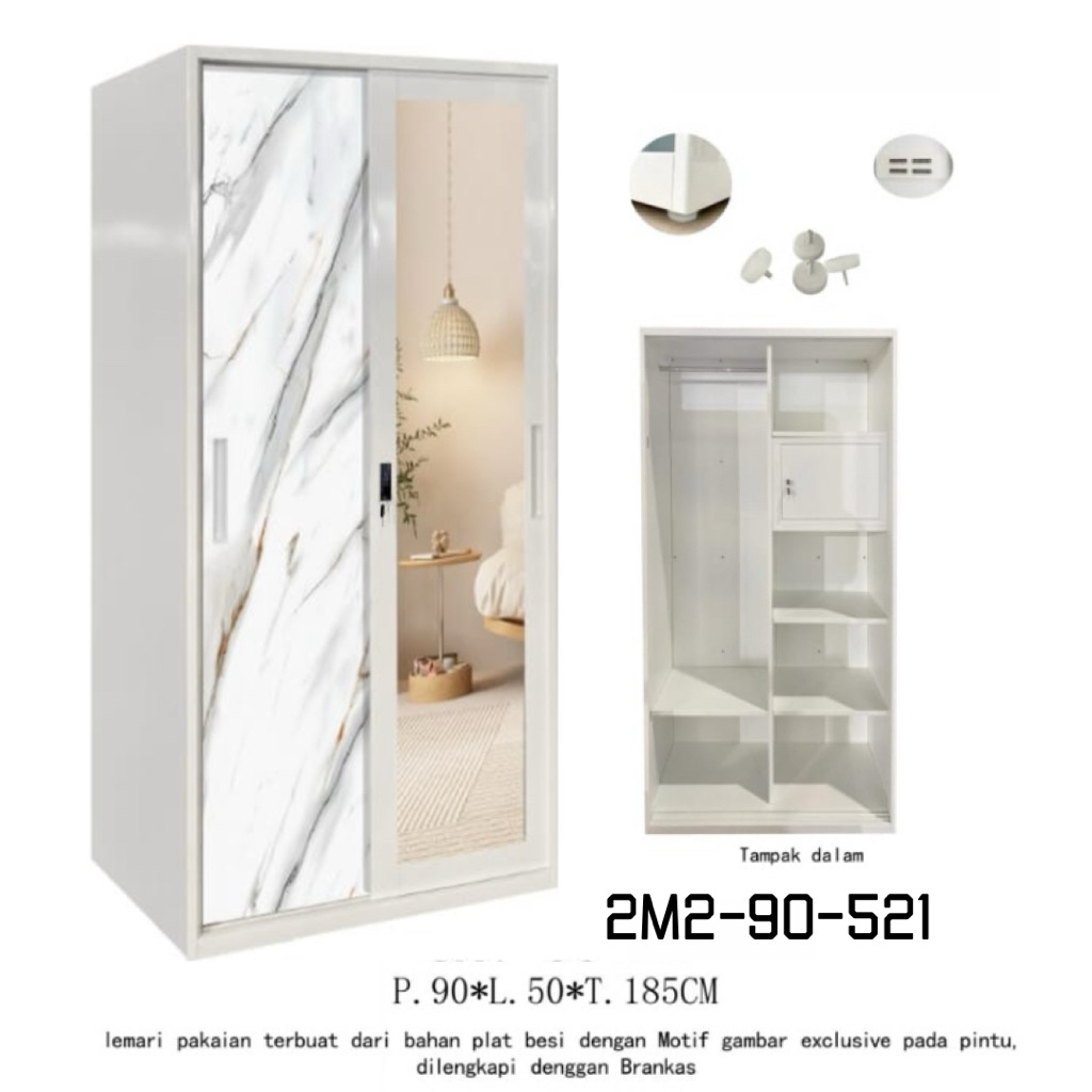 KHUSUS DENPASAR-BALI.Lemari Pakaian Sliding Besi Jumbo ,anti air,anti rayap,anti jamur,anti karat,an