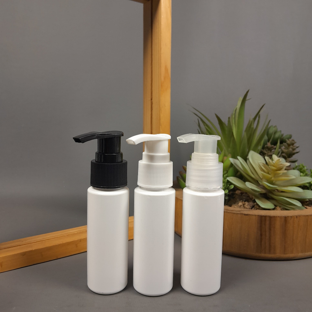 Botol Pump 50 Ml RF PUTIH / Botol Lotion Pump 50 Ml / Botol Sabun 50 Ml