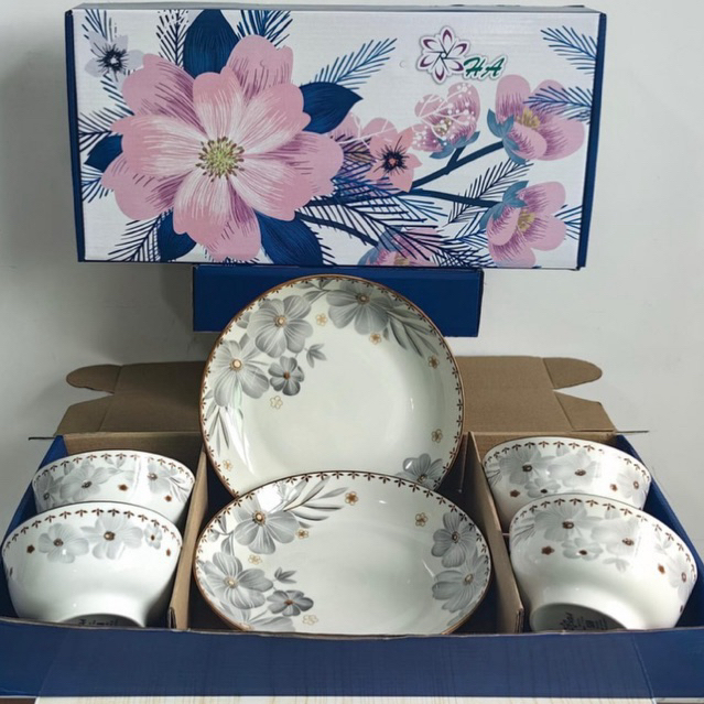 SET MANGKOK KERAMIK , SET PIRING KERAMIK