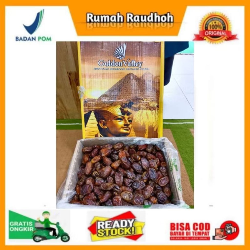 

KURMA MESIR GOLDEN VALLEY ORIGINAL 100 GRAM