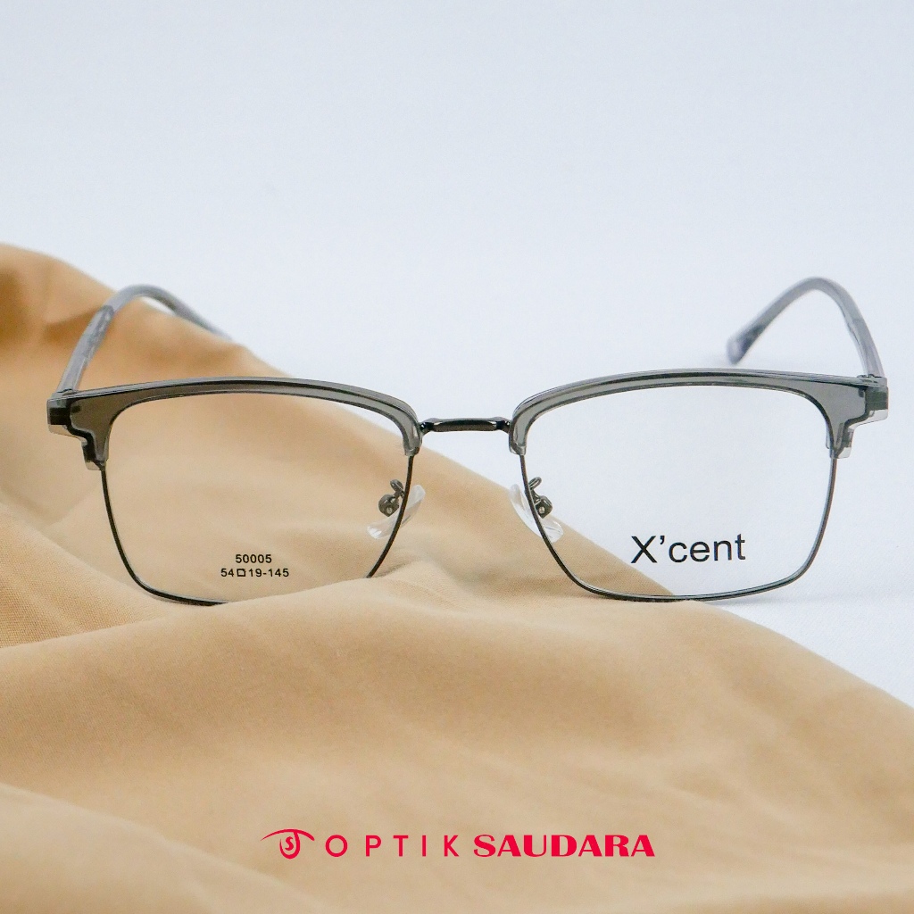 Optik Saudara - Frame Xcent - Kacamata Pria Elegnat Model Kotak F XC50005 C2 54