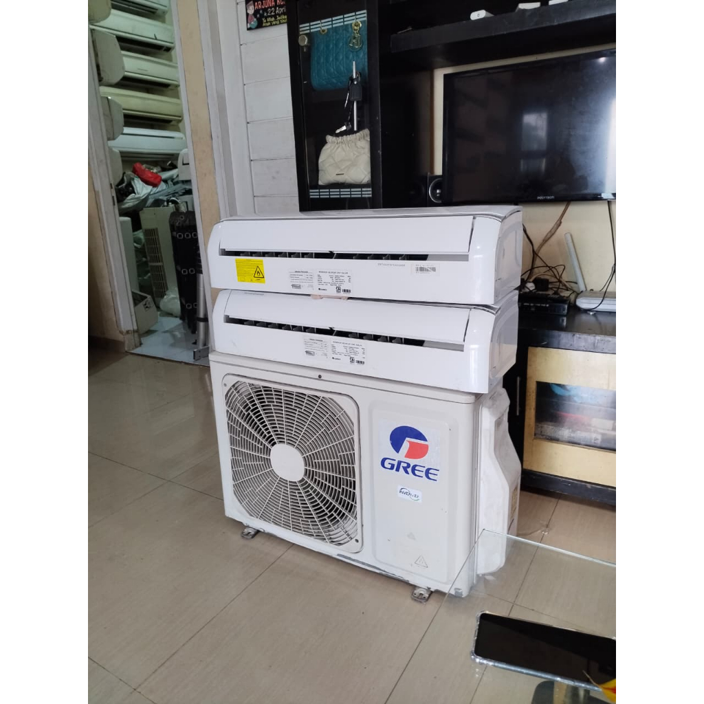 AC MULTI 2 INDOOR 1 OUTDOR GREE BEKAS/SCOND 1/2PK