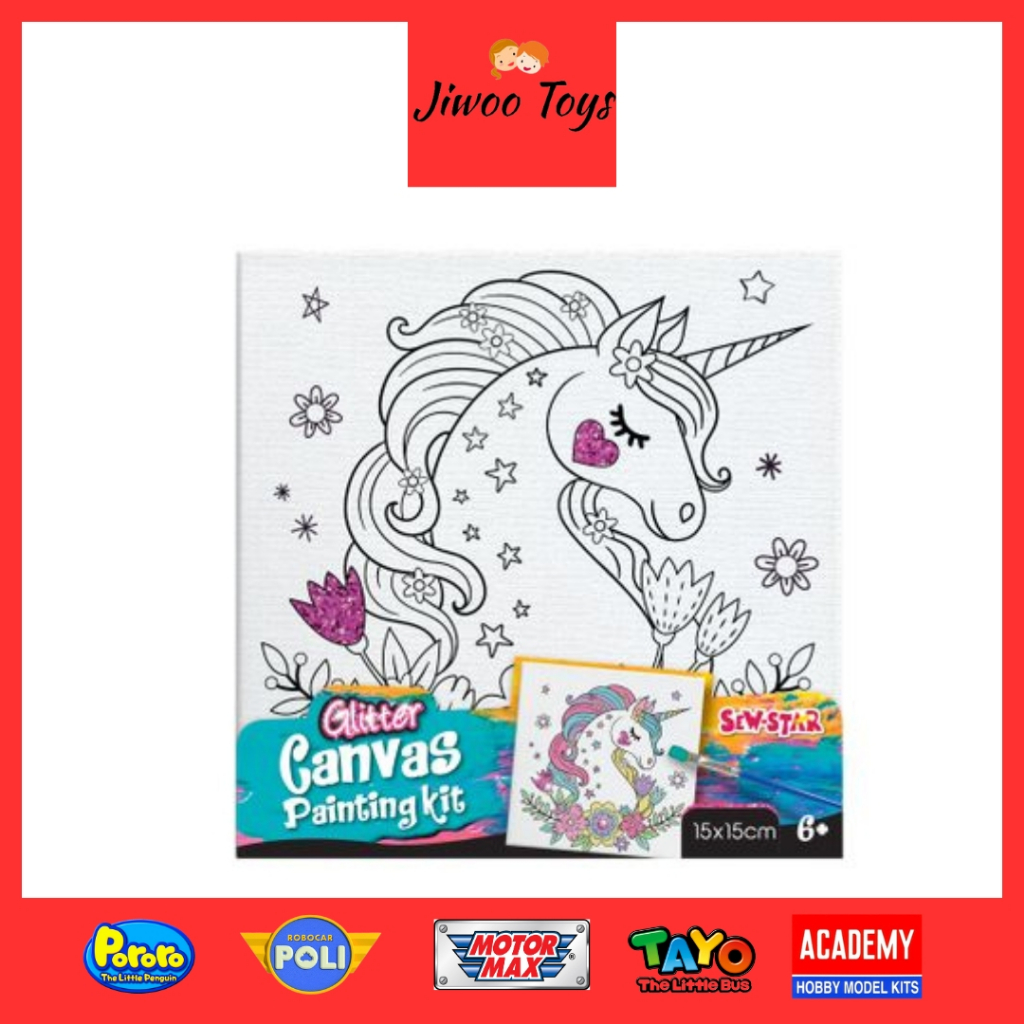 

Sew Star Glitter Canvas Painting Kit Unicorn SS-22-002