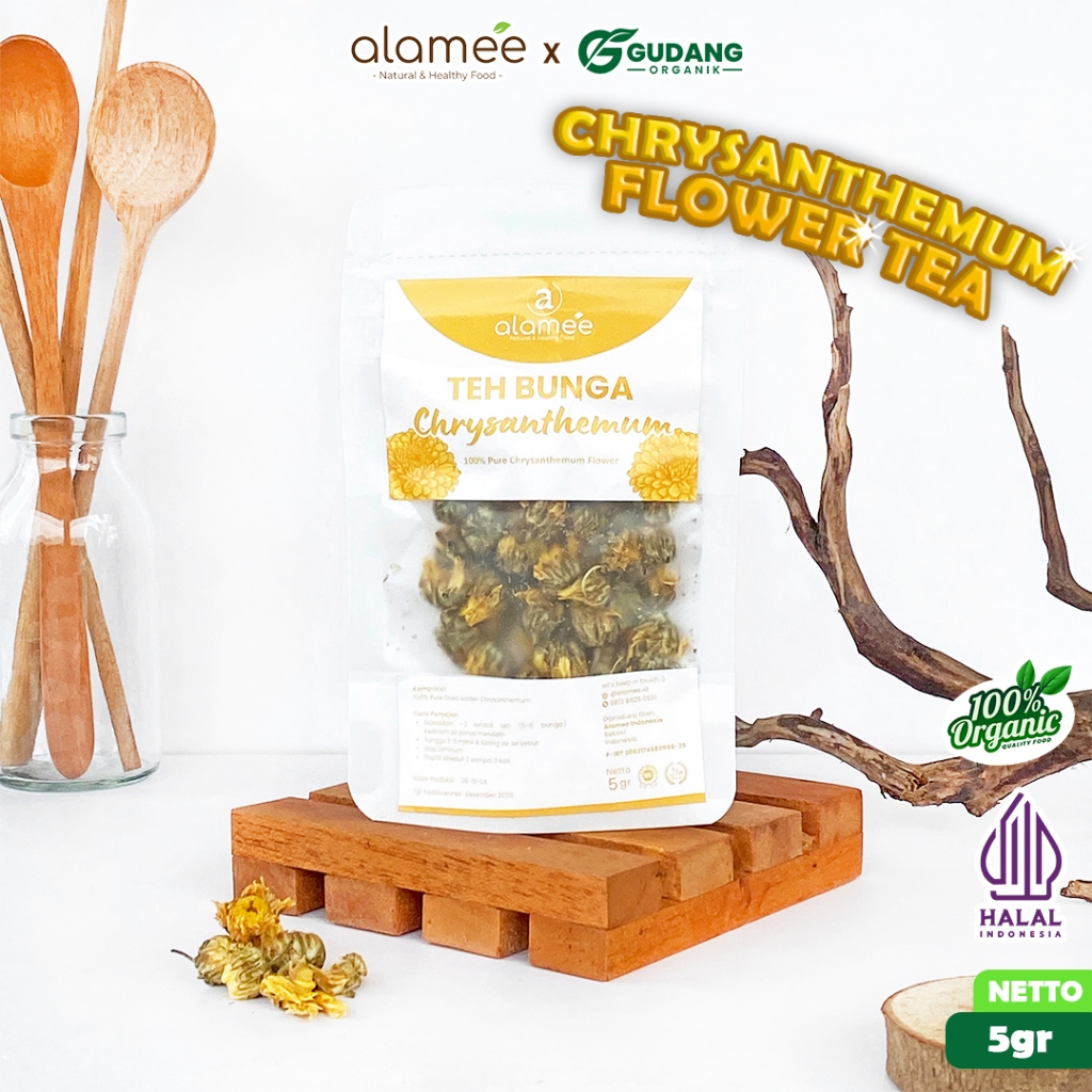 

alamee teh bunga chrisantemum 5 gram aroma menyegarkan khasiat kesehatan dan rasa floral herbal