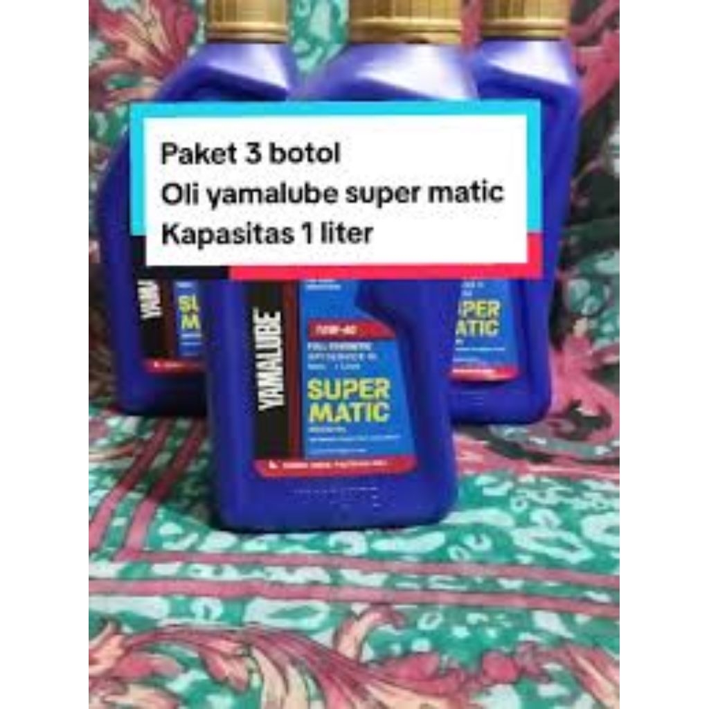 PAKET 3 BOTOL YAMALUBE SUPER MATIC