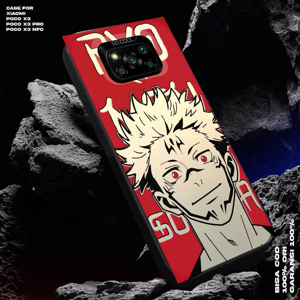 Case Xiaomi Poco X3 - X3 nfc - X3 Pro Casing Xiaomi Motif jjk Premium Matte Hard Casing - Case IMD -