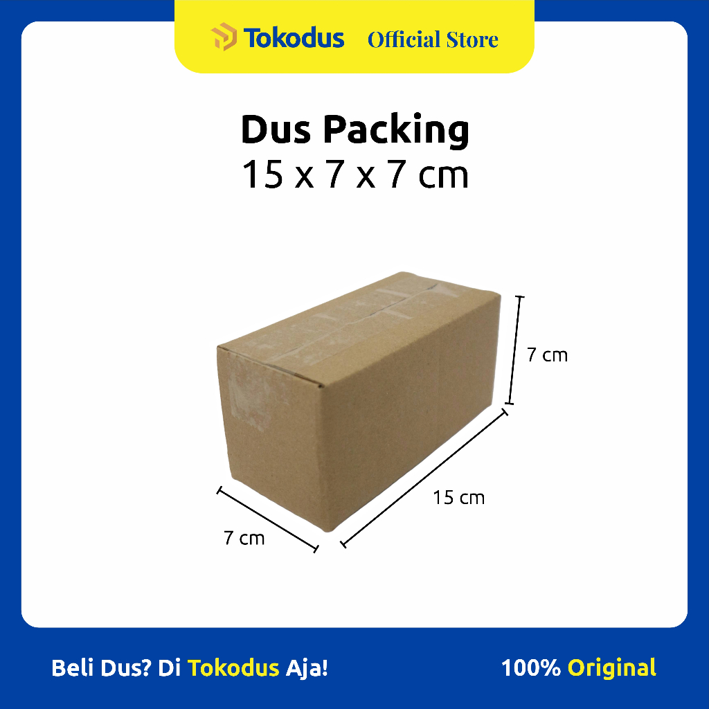 

Kardus Polos uk 15 x 7 x 7 cm | Kardus Packing | Kardus Murah | Dus Kemasan - Tokodus Katapang