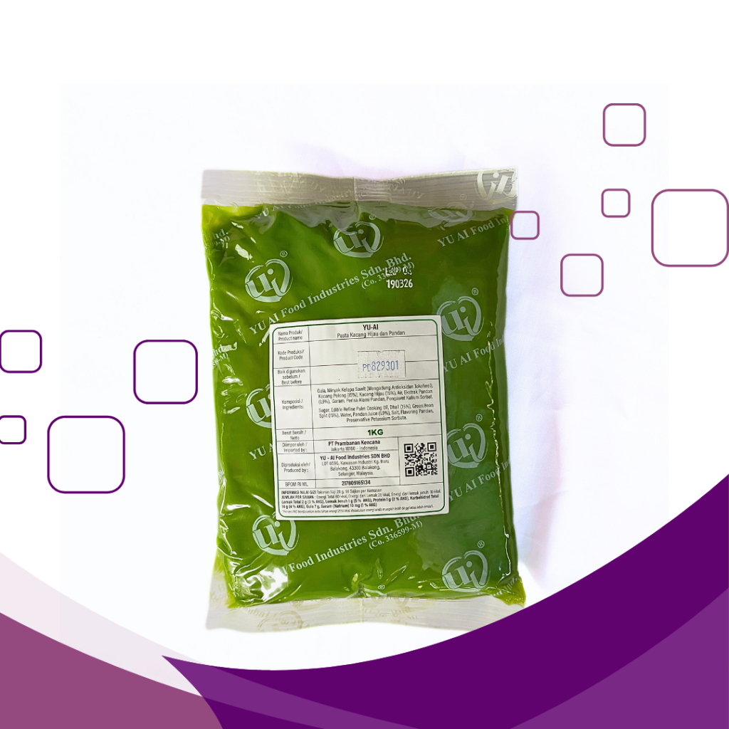 

Yu Ai Filling Paste Rasa Pandan dan Kacang Hijau /Green Bean 1 kg