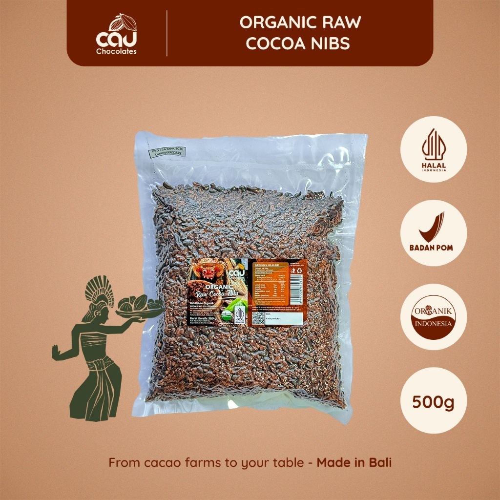 

CAU CHOCOLATES - Organic Raw Cacao Nibs - 500 gr