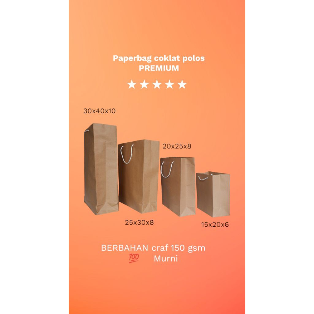 

PAPERBAG COKLAT PERMIUM