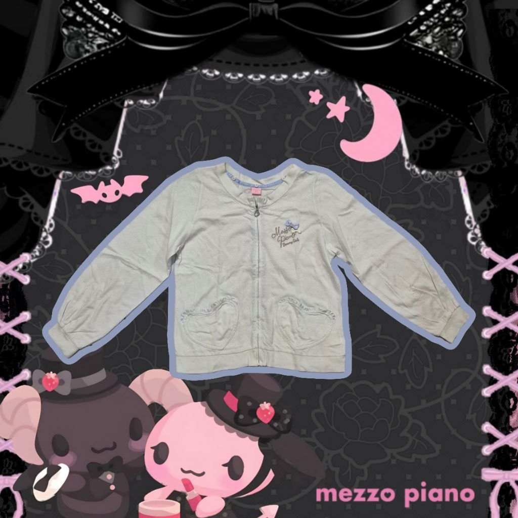 Mezzo piano baby blue jacket coquette jojifuku child like cute core kawaii harajuku princess shabby 