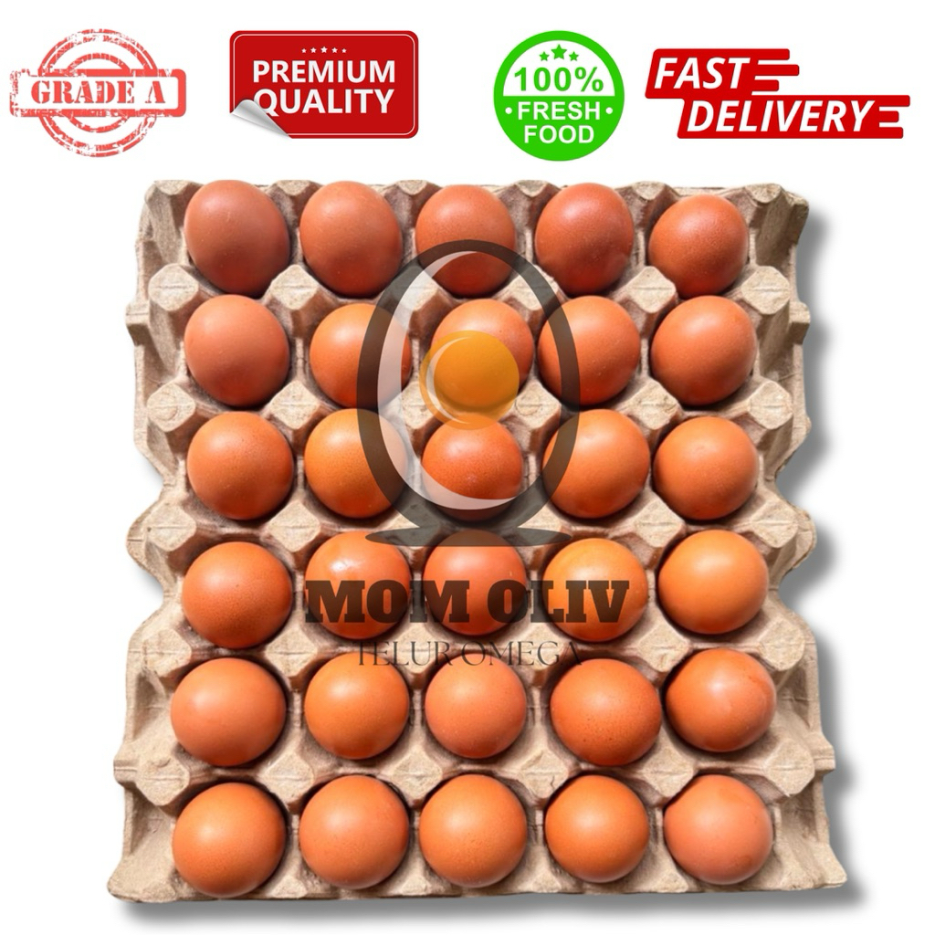 

~Telur Ayam Omega 3 Premium Grade A - 30butir/tray (ukuran 2kg)