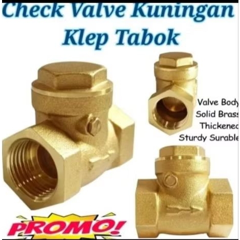Check Valve Kuningan Klep Tabok 1/2"inch 3/4""inch 1" inch 1 1/2" inch