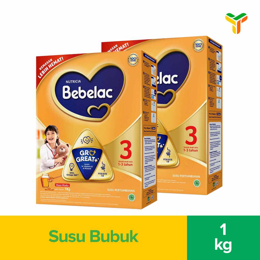 

2Pcs Bebelac 1 Plus Madu 1000G