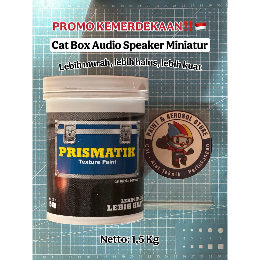 PROMO NOVEMBER  Cat Box Speaker Tekstur Kulit Jeruk Prismatik Original Berbahan Dasar Resin & Biji P